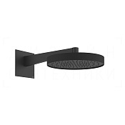 Gessi Inverso Diamantato Верхний душ d30 см, настенный кронштейн, 1 вид струи, цвет: matte black 63468#299