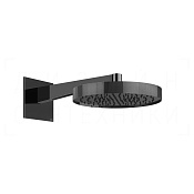 Gessi Inverso Diamantato Верхний душ d30 см, настенный кронштейн, 1 вид струи, цвет: black metal PVD 63468#706