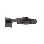 Gessi Inverso Diamantato Верхний душ d30 см, настенный кронштейн, 1 вид струи, цвет: black metal PVD 63468#707