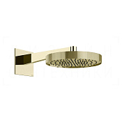 Gessi Inverso Diamantato Верхний душ d30 см, настенный кронштейн, 1 вид струи, цвет: brass PVD 63468#710