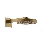Gessi Inverso Diamantato Верхний душ d30 см, настенный кронштейн, 1 вид струи, цвет: warm bronze PVD 63468#726