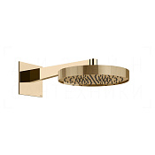 Gessi Inverso Diamantato Верхний душ d30 см, настенный кронштейн, 1 вид струи, цвет: warm bronze PVD 63468#735