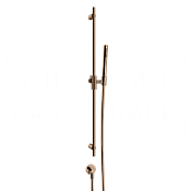 Gessi Anello Душевой гарнитур: ручной душ, штанга, держатель, шланг 150 см, цвет: copper PVD 63482#030