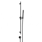 Gessi Anello Душевой гарнитур: ручной душ, штанга, держатель, шланг 150 см, цвет: matte black 63482#299