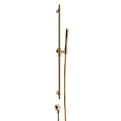Gessi Anello Душевой гарнитур: ручной душ, штанга, держатель, шланг 150 см, цвет: warm bronze PVD 63482#735