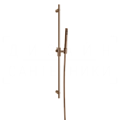Gessi Anello Душевой гарнитур: ручной душ, штанга, держатель, шланг 150 см, цвет: copper brushed PVD 63484#708