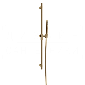 Gessi Anello Душевой гарнитур: руч. душ, штанга, держ., шланг 150 см, цвет: warm bronze brushed PVD 63484#726