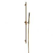 Gessi Anello Душевой гарнитур: ручной душ, штанга, держатель, шланг 150 см, цвет: warm bronze PVD 63484#735