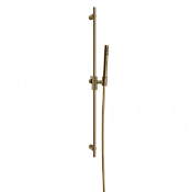 Gessi Anello Душевой гарнитур: руч. душ, штанга, держ., шланг 150 см, цвет: deep bronze brushed PVD 63484#791