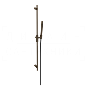 Gessi Anello Душевой гарнитур: ручной душ, штанга, держатель, шланг 150 см, цвет: dark bronze 63484#845