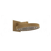 Gessi Inverso Rigato Верхний душ d30 см, настенный кронштейн, 1 вид струи, цвет: antique brass 63549#713