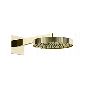 Gessi Inverso Верхний душ d30 см, настенный кронштейн, 1 вид струи, цвет: brass PVD 63568#710