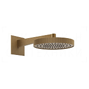 Gessi Inverso Верхний душ d30 см, настенный кронштейн, 1 вид струи, цвет: antique brass 63568#713