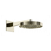 Gessi Inverso Верхний душ d30 см, настенный кронштейн, 1 вид струи, цвет: nickel PVD 63568#720