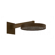 Gessi Inverso Верхний душ d30 см, настенный кронштейн, 1 вид струи, цвет: dark bronze 63568#845