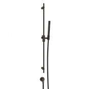 Gessi Ingranaggio Душевой гарнитур: ручной душ, штанга, держатель, шланг 150 см, цвет: aged bronze 63582#187