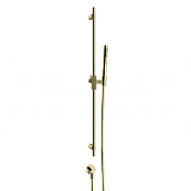 Gessi Ingranaggio Душевой гарнитур: ручной душ, штанга, держатель, шланг 150 см, цвет: brass PVD 63582#710