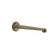 Gessi Venti20 Излив настенный 24,3 см, фиксированный, цвет: antique brass 65101#713
