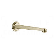 Gessi Venti20 Излив настенный 24,3 см, фиксированный, цвет: brushed brass PVD 65101#727