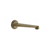 Gessi Venti20 Излив настенный 20,1 см, фиксированный, цвет: antique brass 65102#713
