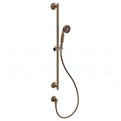 Gessi Venti20 Душевой гарнитур: ручной душ, штанга, держат., шланг 150 см, цвет: copper brushed PVD 65141#708