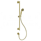 Gessi Venti20 Душевой гарнитур: ручной душ, штанга, держатель, шланг 150 см, цвет: gold brushed 65141#716