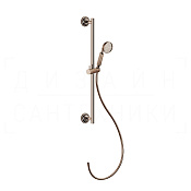 Gessi Venti20 Душевой гарнитур: ручной душ, штанга, держатель, шланг 150 см, цвет: copper PVD 65143#030