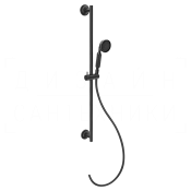 Gessi Venti20 Душевой гарнитур: ручной душ, штанга, держатель, шланг 150 см, цвет: matte black 65143#299