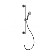 Gessi Venti20 Душевой гарнитур: ручной душ, штанга, держатель, шланг 150 см, цвет: black metal PVD 65143#706