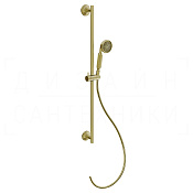 Gessi Venti20 Душевой гарнитур: ручной душ, штанга, держатель, шланг 150 см, цвет: gold brushed 65143#716
