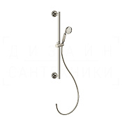 Gessi Venti20 Душевой гарнитур: ручной душ, штанга, держатель, шланг 150 см, цвет: nickel PVD 65143#720
