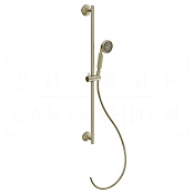 Gessi Venti20 Душевой гарнитур: ручной душ, штанга, держатель, шланг 150 см, цвет: brushed brass PVD 65143#727