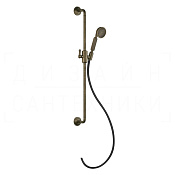 Gessi Venti20 Душевой гарнитур: ручной душ, штанга, держатель, шланг 150 см, цвет: antique brass 65144#713
