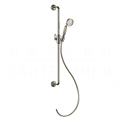 Gessi Venti20 Душевой гарнитур: ручной душ, штанга, держатель, шланг 150 см, цвет: nickel PVD 65144#720