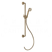 Gessi Venti20 Душевой гарнитур: руч. душ, штанга, держ., шланг 150 см, цвет: warm bronze brushed PVD 65144#726