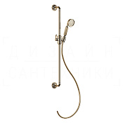 Gessi Venti20 Душевой гарнитур: ручной душ, штанга, держатель, шланг 150 см, цвет: warm bronze PVD 65144#735