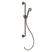 Gessi Venti20 Душевой гарнитур: ручной душ, штанга, держатель, шланг 150 см, цвет: coffee bronze PVD 65144#761