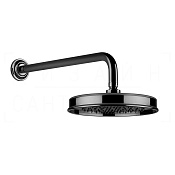 Gessi Venti20 Верхний душ d22,9 см, настенный кронштейн, 1 вид струи, цвет: black metal PVD 65148#706