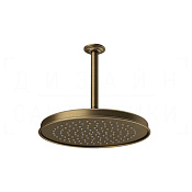 Gessi Venti20 Верхний душ d32,8 см, потолочный кронштейн, 1 вид струи, цвет: antique brass 65153#713