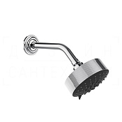 Gessi Venti20 Верхний душ d12,9 см, настенный кронштейн, 3 вида струи, цвет: chrome 65158#031
