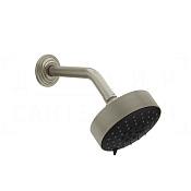 Gessi Venti20 Верхний душ d12,9 см, настенный кронштейн, 3 вида струи, цвет: finox brushed nickel 65158#149