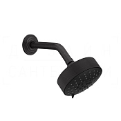 Gessi Venti20 Верхний душ d12,9 см, настенный кронштейн, 3 вида струи, цвет: aged bronze 65158#187