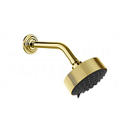 Gessi Venti20 Верхний душ d12,9 см, настенный кронштейн, 3 вида струи, цвет: gold PVD 65158#246