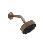 Gessi Venti20 Верхний душ d12,9 см, настенный кронштейн, 3 вида струи, цвет: copper brushed PVD 65158#708