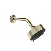 Gessi Venti20 Верхний душ d12,9 см, настенный кронштейн, 3 вида струи, цвет: brass PVD 65158#710