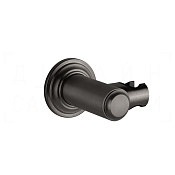 Gessi Venti20 Держатель для ручного душа поворотный, цвет: black metal brushed PVD 65160#707