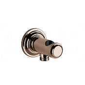 Gessi Venti20 Шланговое подключение с держателем для душа, цвет: copper PVD 65161#030