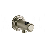 Gessi Venti20 Шланговое подключение с держателем для душа, цвет: finox brushed nickel 65161#149
