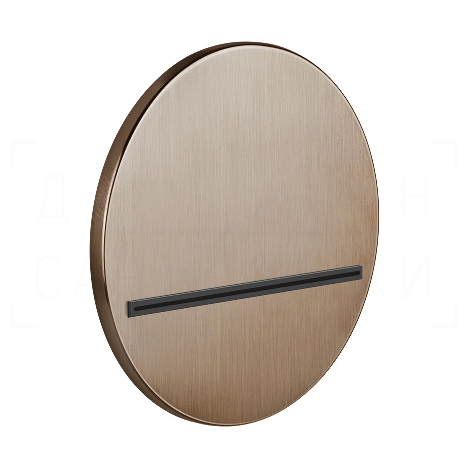 Gessi Venti20 Излив настенный каскадный, цвет: copper brushed PVD 65295#708