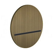 Gessi Venti20 Излив настенный каскадный, цвет: antique brass 65295#713